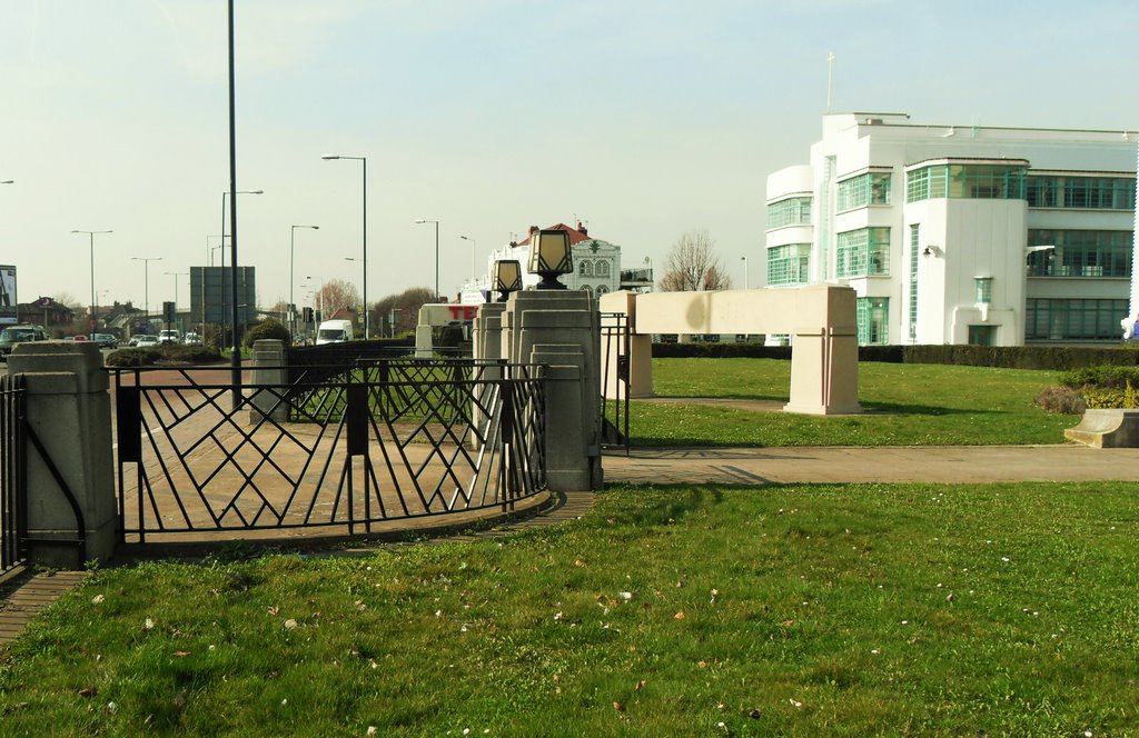 The Hoover Building Gates by farmbrough