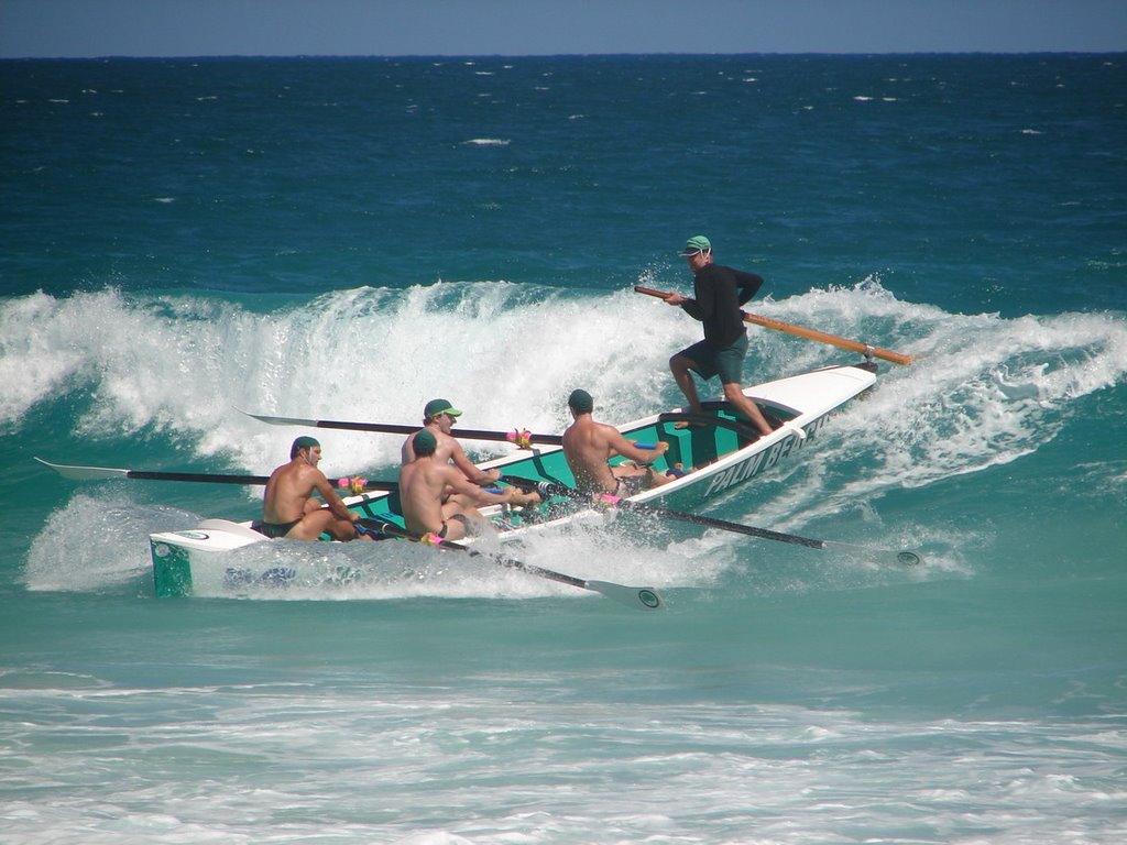 Surfing Palm Beach by Ben Grummels