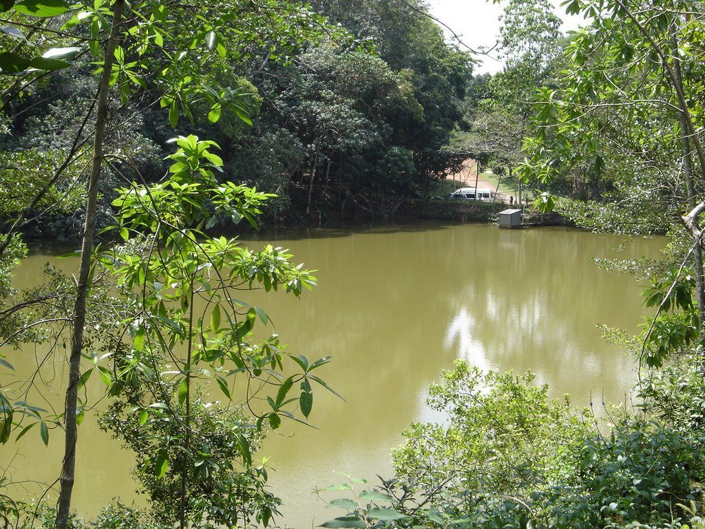 Lake near Church Basilica by Ranjith Seneviratne