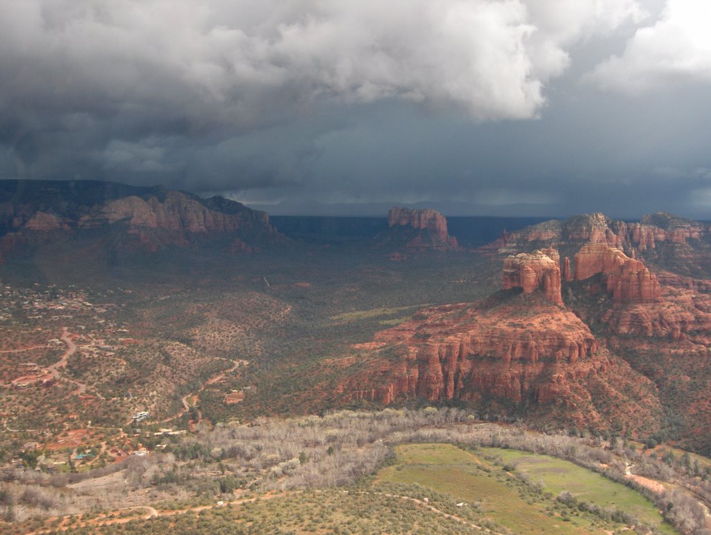 Storm over Red Rock by Steve Faiwiszewski