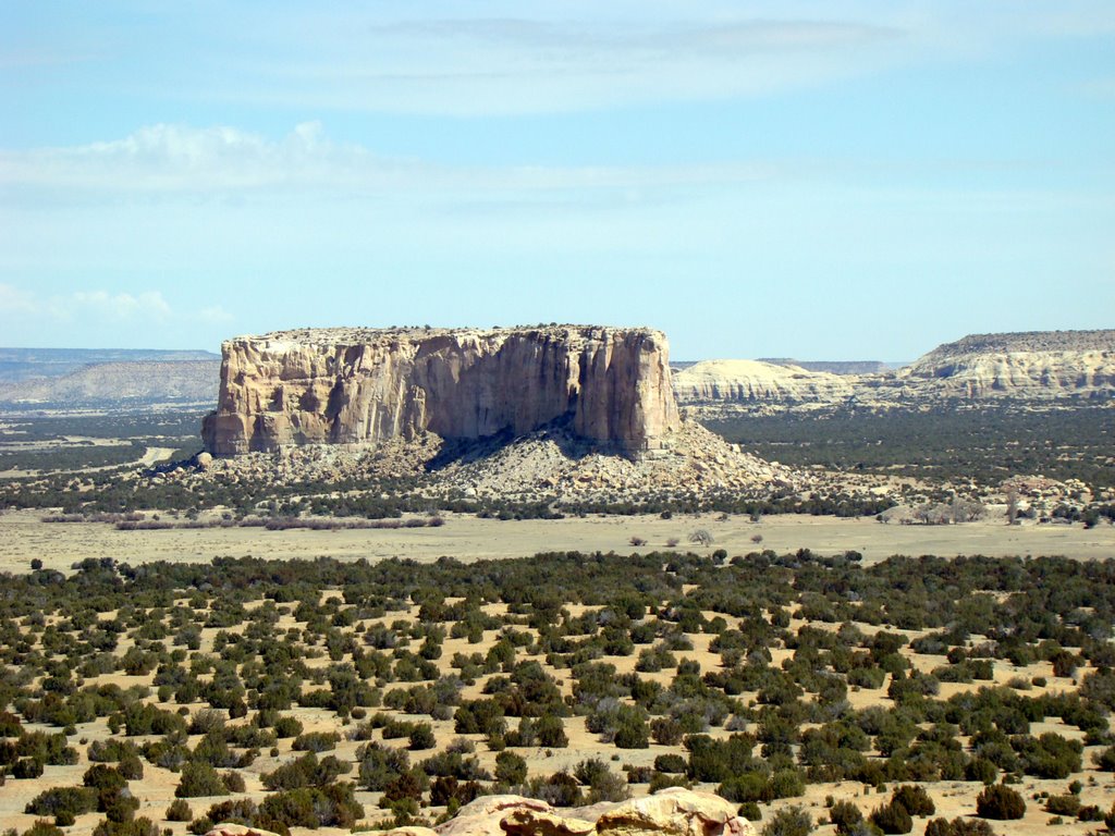 Enchanted Mesa, Acoma Pueblo/Sky City, New Mexico by D. Jenison