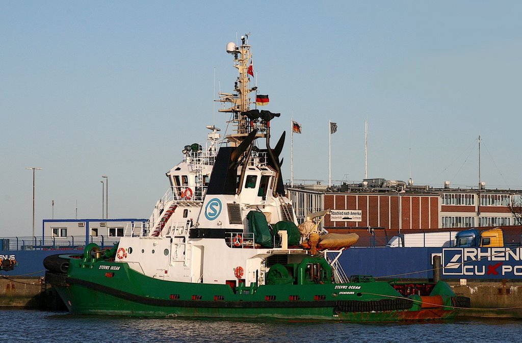 Der Schlepper "STEVNS OCEAN" am Lübbertkai in Cuxhaven by cuxwolf