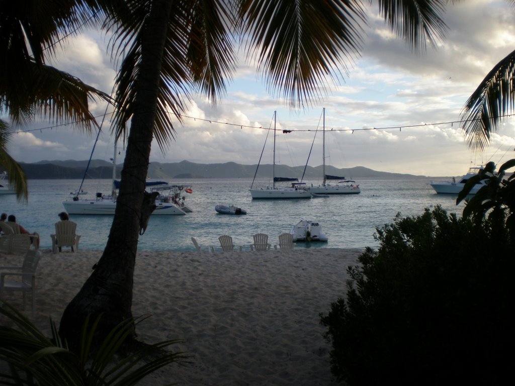 View from Soggy Dollar Bar, Jost Van Dyke by Nick Hughes