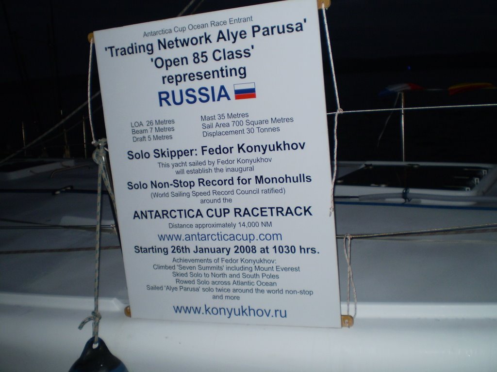 Solo Skipper; Fedor Konyukhov (Sign) by sugarbag1