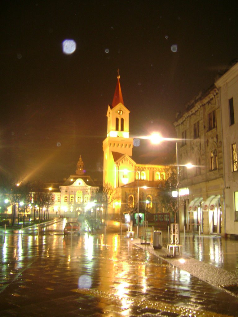 Zrenjanin Night View of Church by Erdal KARAŞ