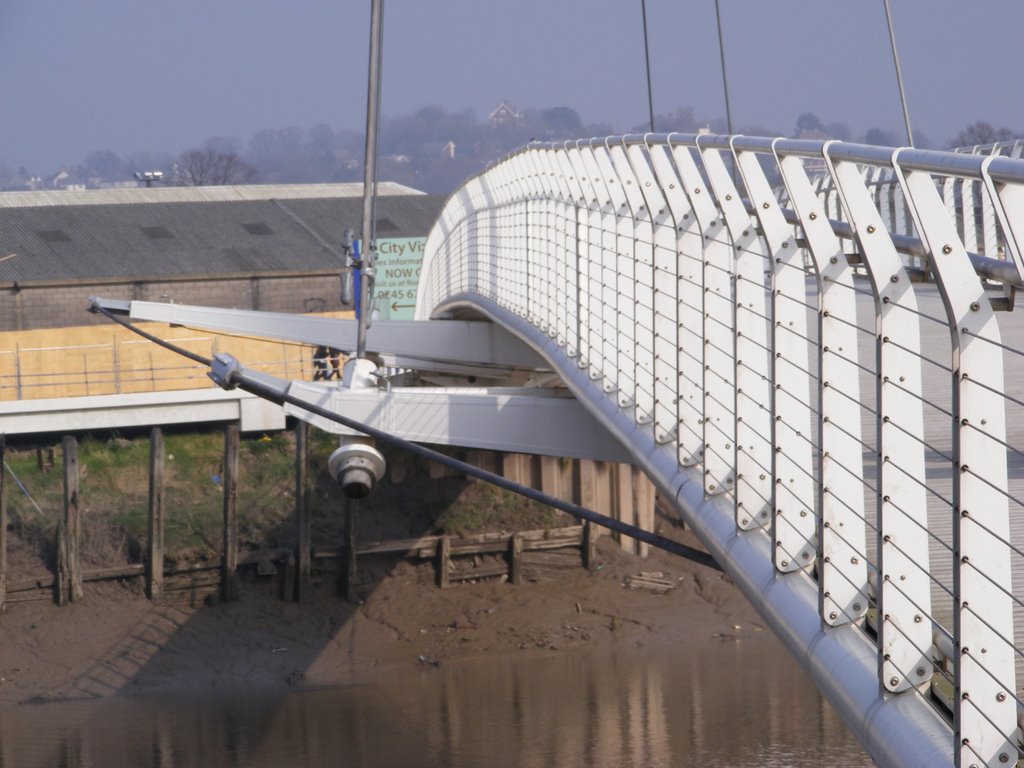 Walkway of Newports Millenium Footbridge by Nigel Desmond