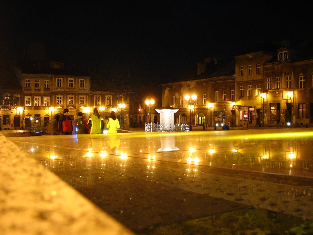 Bielsko Biała - market square by night (sb) by Sławomir Bielak