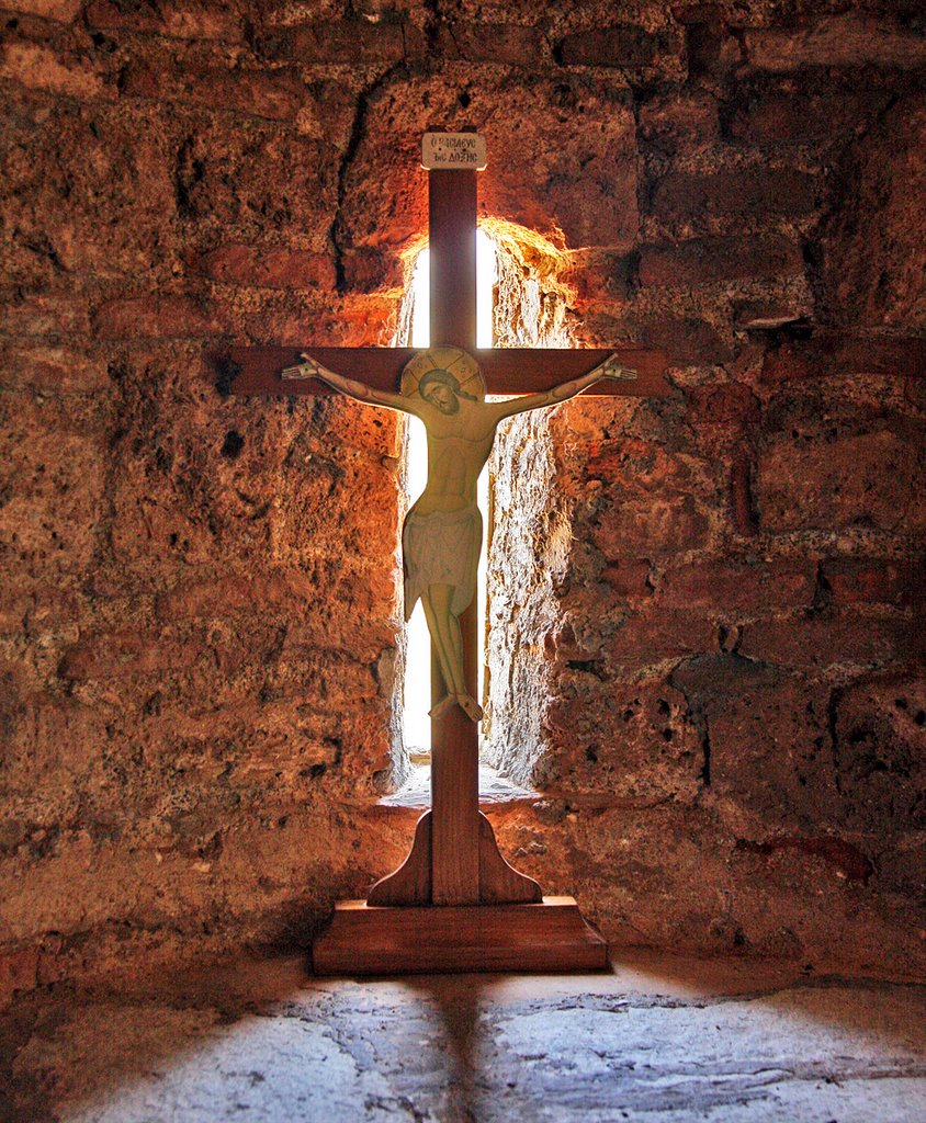 Inside small Church at Kastro by Finn Lyngesen