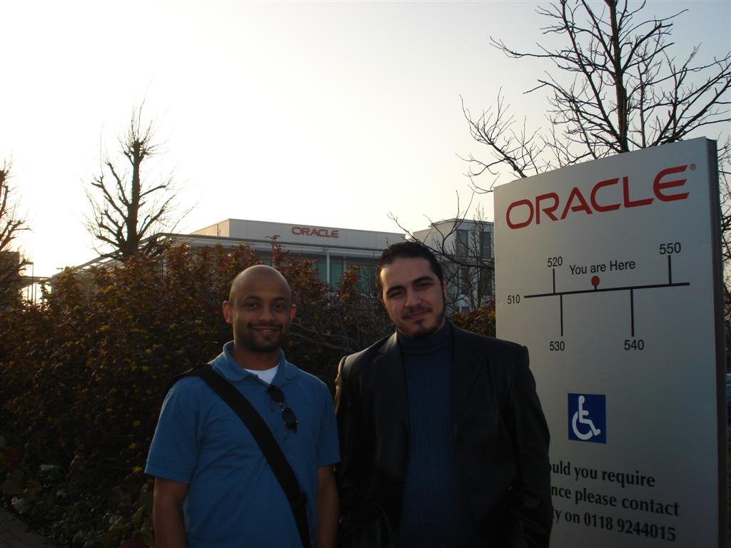 Ayman Khateeb and Sancho Pinto (Oracle Director of Product Management for IPM) .. in Reading by ayman_khateeb