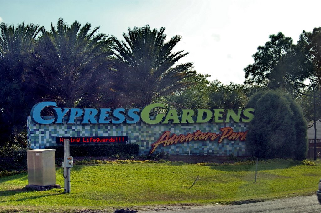 2009 Cypress Gardens Adventure Park Sign by Qwilleran