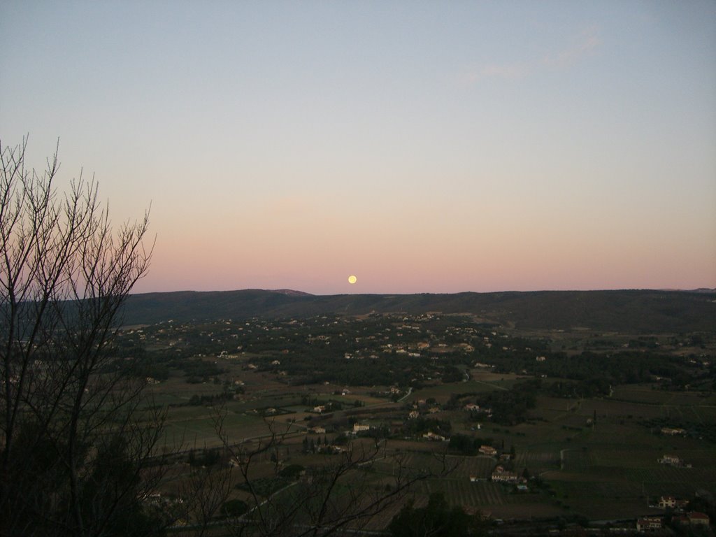 Coucher de lune sur Ste Anne du Castellet by jamdam