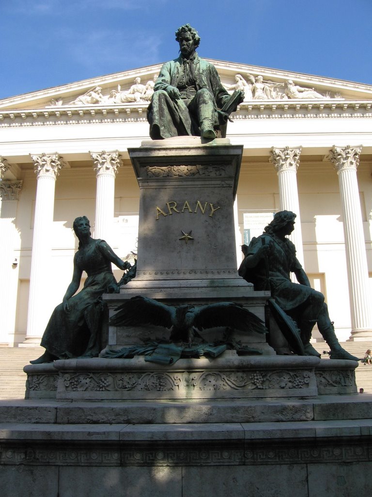 Monument in front of museum by Florin Zamfir