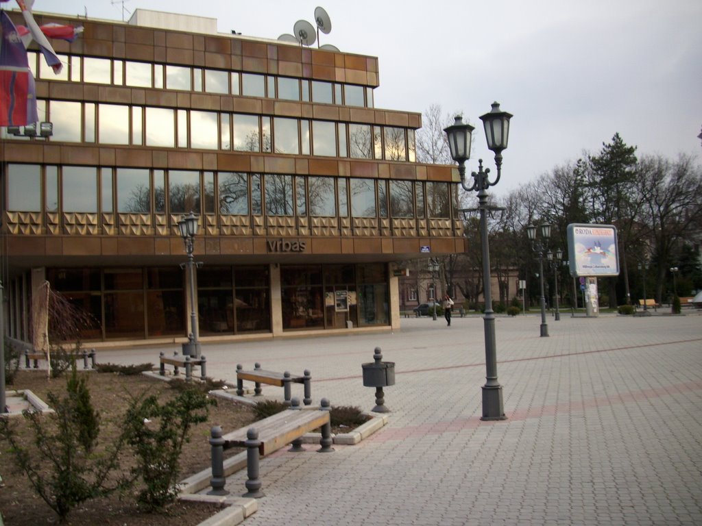 Main square, city hall, vrbas, serbia by kalemar