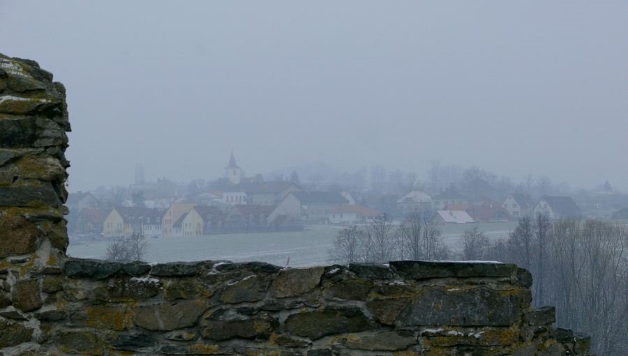 Ves Borotin, pohled z zriceniny by Jiří Fiala