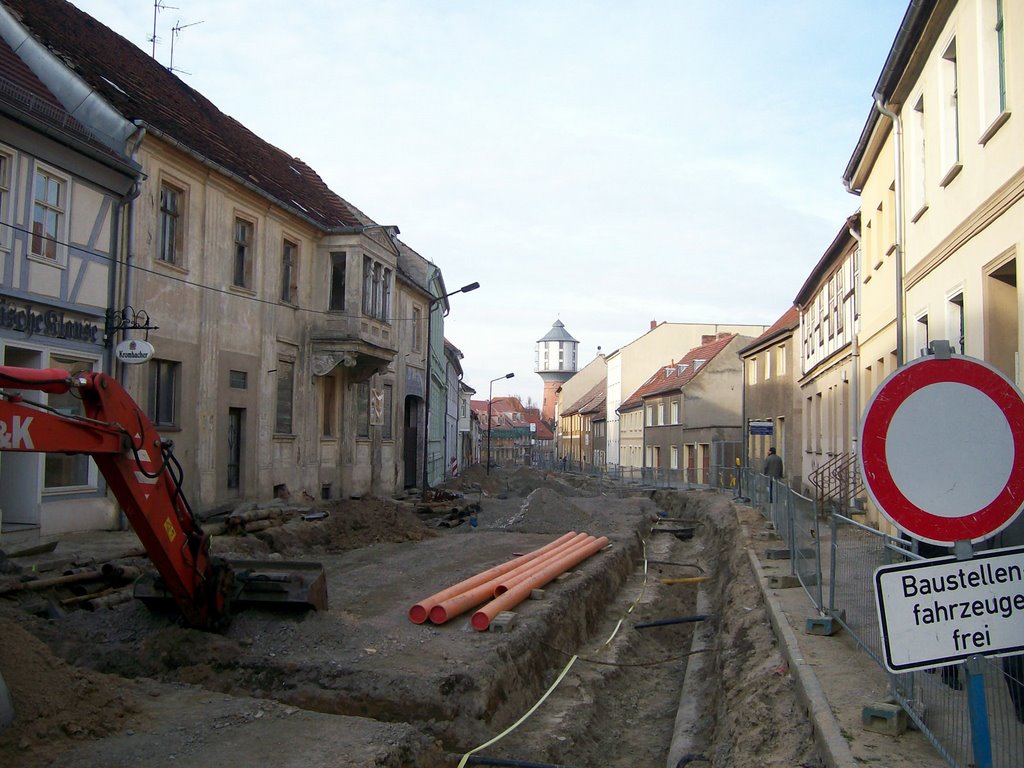 Nauen, Goethestraße (Renovierung) by Klaus Brinkmann