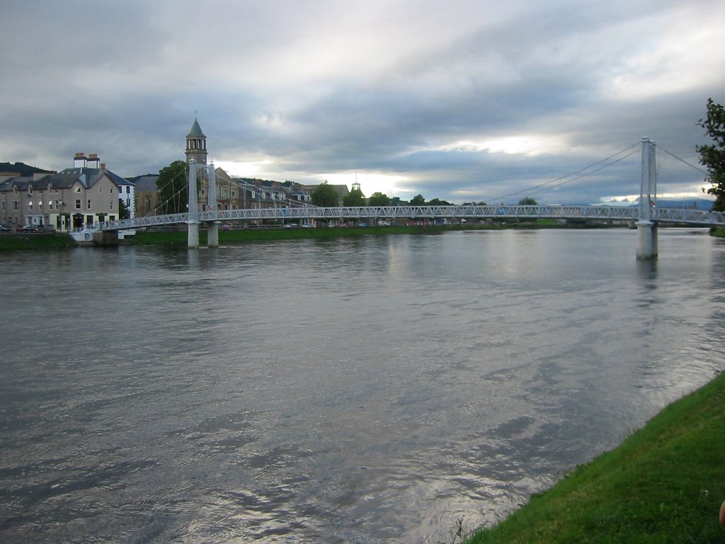 River Ness and the Greig Street Footbridge by Marco Anastasi