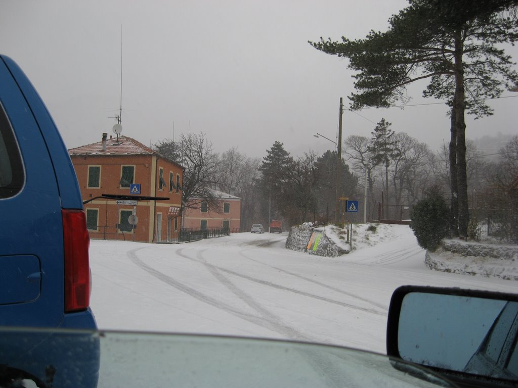 Arzeno (NE), sotto la nevicata; 03-01-2008 by gianfranco rebussone