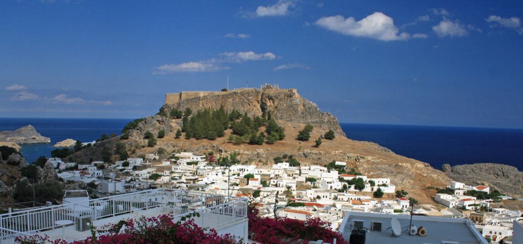 Lindos Blick auf Lindos by Dirk F.