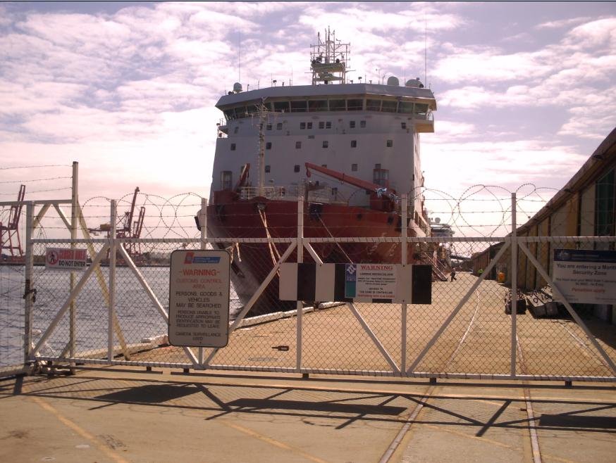 Maritime Zone, huge ship in Fremantle Harbor, Perth, WA by candice_55