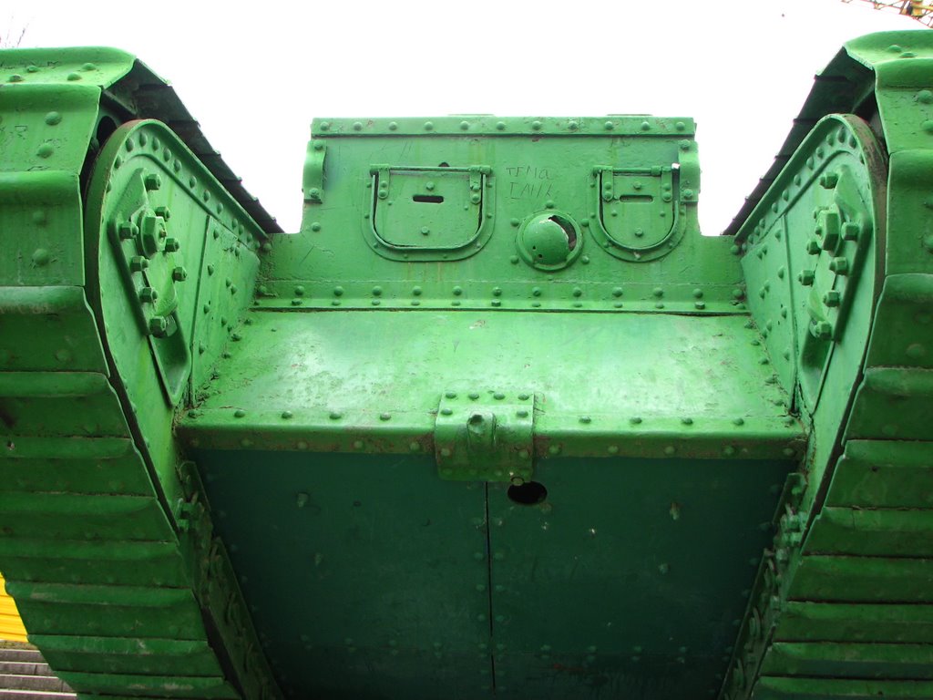 Brittish Mark V tank in Luhansk, Ukraine by Wolodymyr Lavrynenko