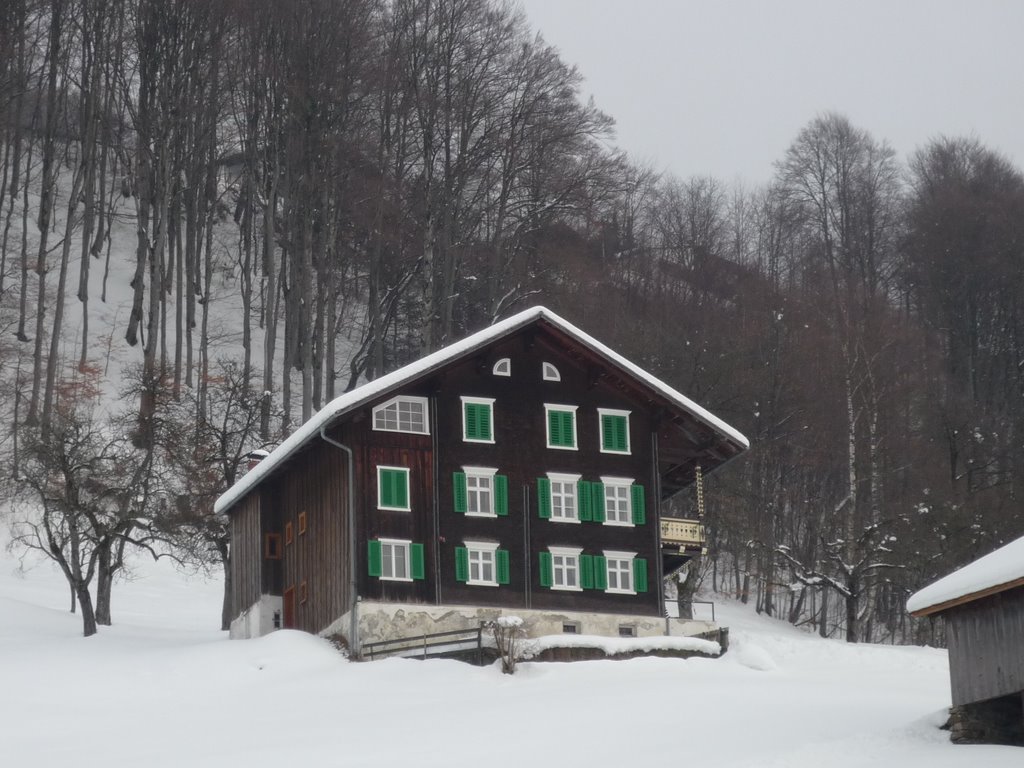 Schönes Haus in Schruns im Winter, Montafon by BilderMacher