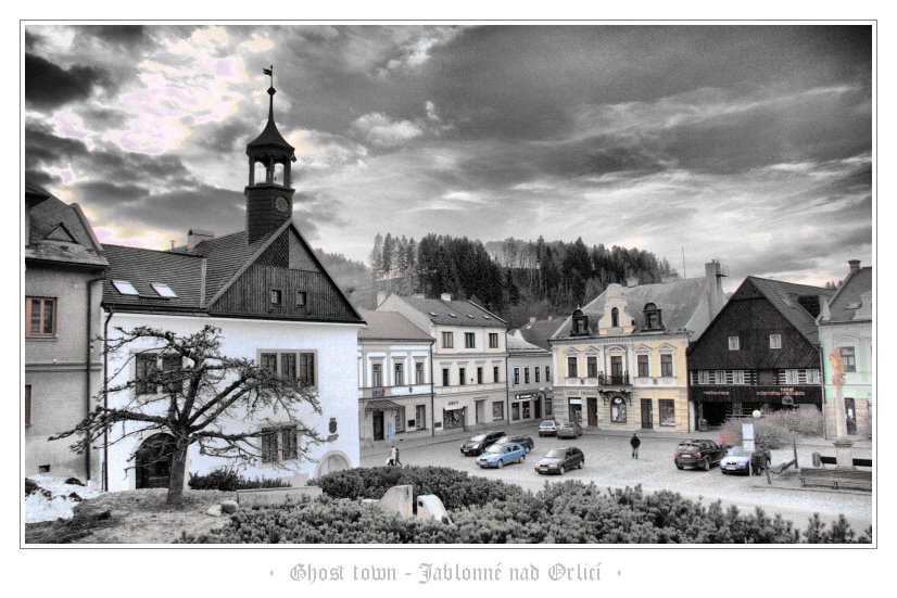 "Ghost town" - Jablonné nad Orlicí (HDRi) by Jakub Vacek