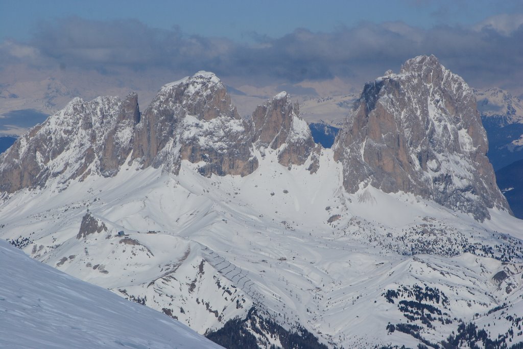 Sassolungo e Sassopiatto da Punta Rocca by Pierpaolo Cianci