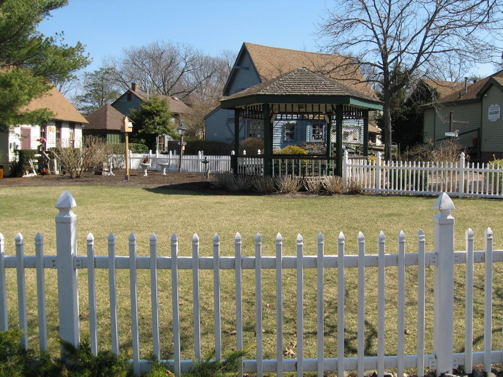 Smithville Gazebo & Roosters by Chris Sanfino