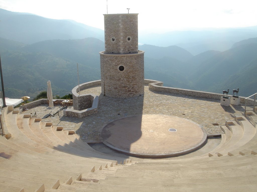 Greek amphitheatre in mountains by duncarron