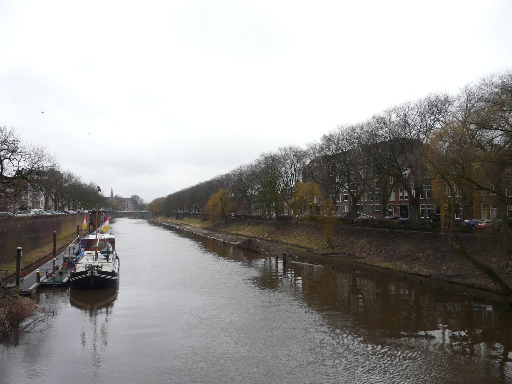 De Dommel, zicht op zuiden, 's Hertogenbosch by David Jimmink