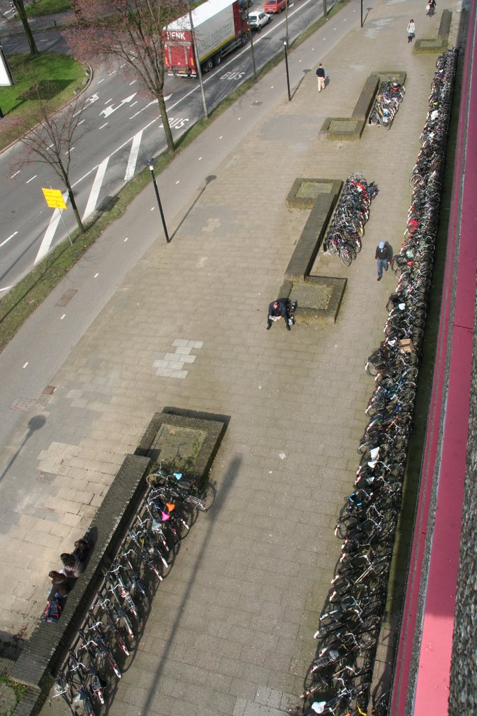 Tijdelijke voetgangerobstructies aan de Croeselaan in Utrecht by Carl030nl