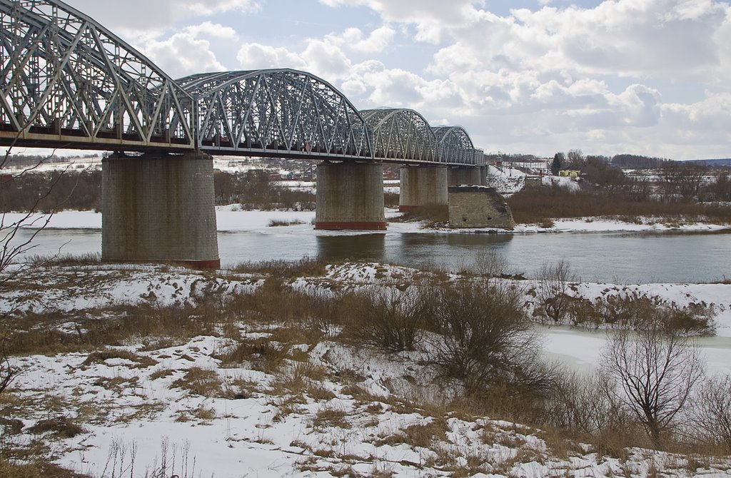 Railway bridge over Oka river, March-2009 by Andrey Zakharov