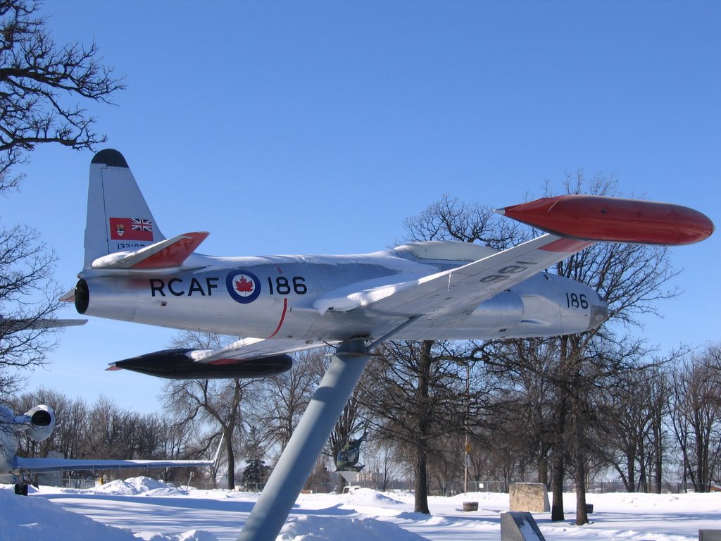 RCAF 186 CT133 on a gorgeous winter day by gusbaxter