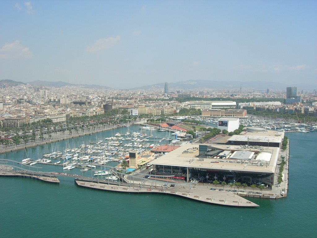 DSCN3430 Rambla del Mar and MareMagnum from Cable Car by Dave Dibden