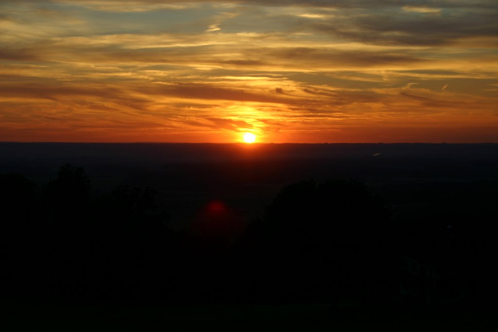 Sonnenuntergang vom Haunsberg by frankensteiner