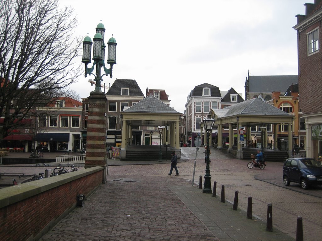 De Botermarkt in Leiden by Johan Zuidema