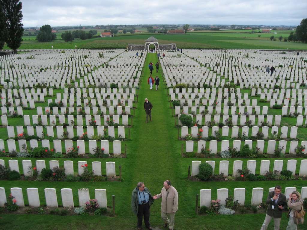 View of the Entrance to the Tyne Cot Cemetry by Leif Gehrmann