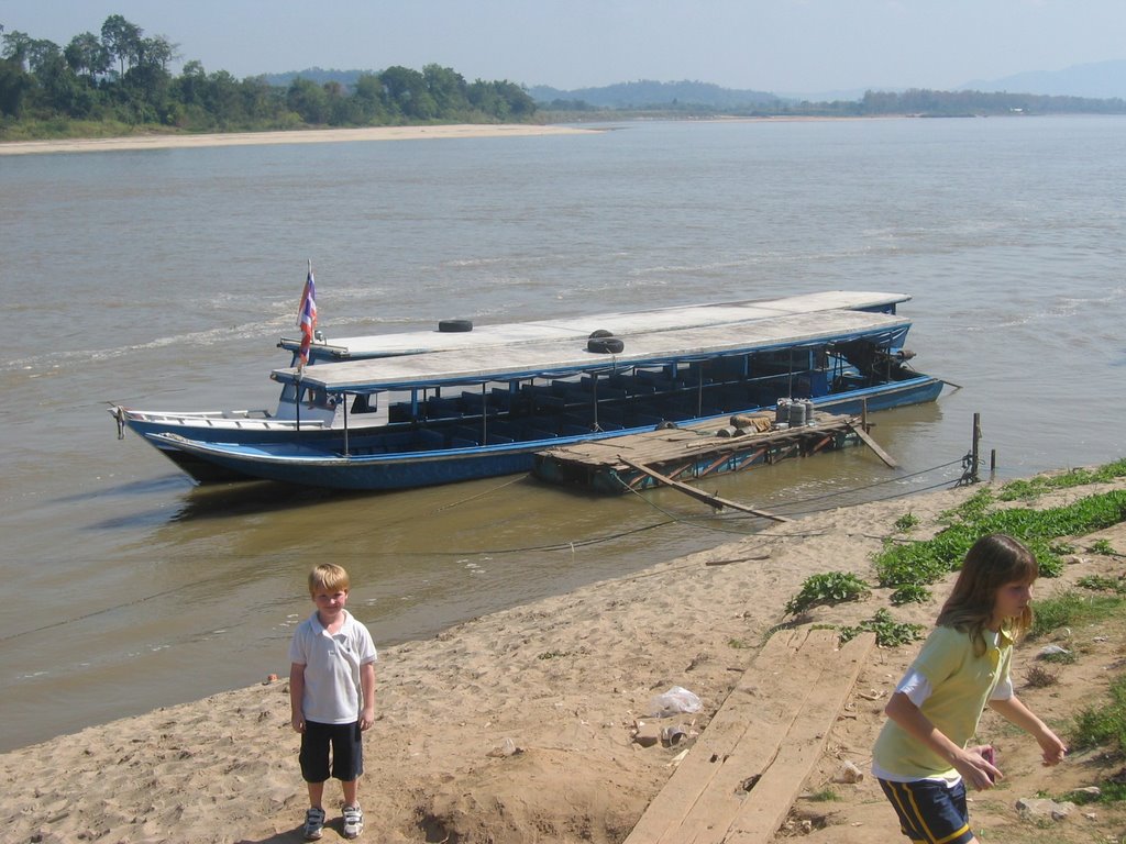 Boats on the Madre de Dios River by coachsteve