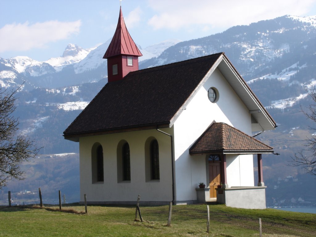 Walensee, chapel near Vorderbetlis (lei) by U. Leibundgut (CH)