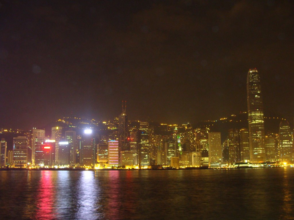 Hk Skyline by Night by Vlad Sarca