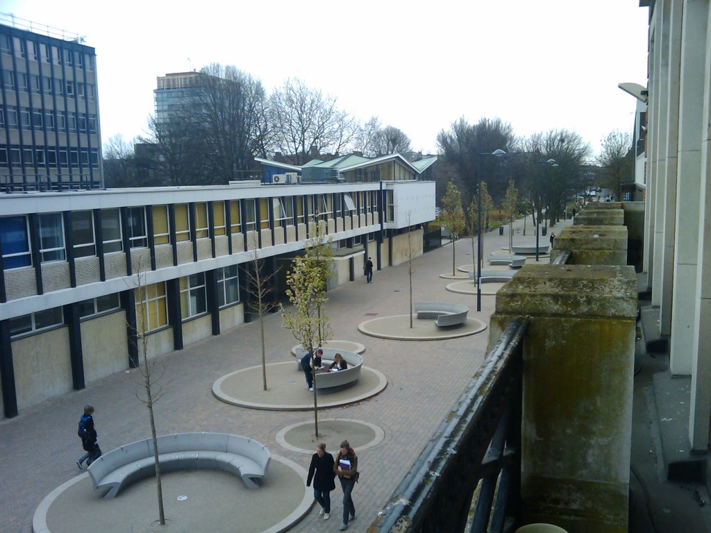 Maths building and beyond, view from guild balcony. by gregster29