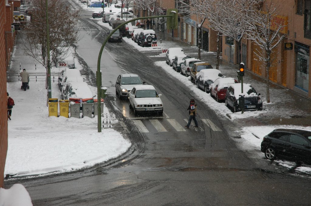 Calle de Madrid nevada by mamgsa