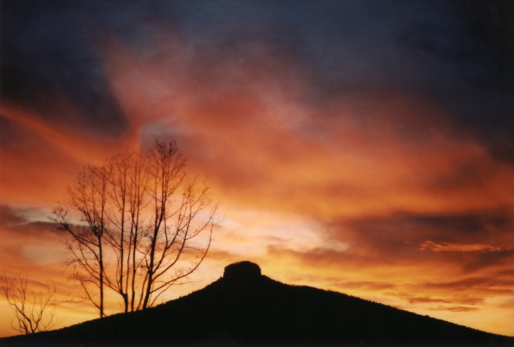 Pilot Mountain Sunset by Daniel Childs