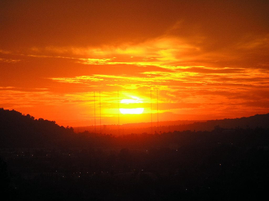 A Hot Sunset over Los Angeles! by Medhat I.