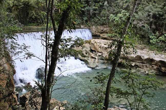 Top View of Another Man Made Waterfall for Hydroelectric Power by nostiko