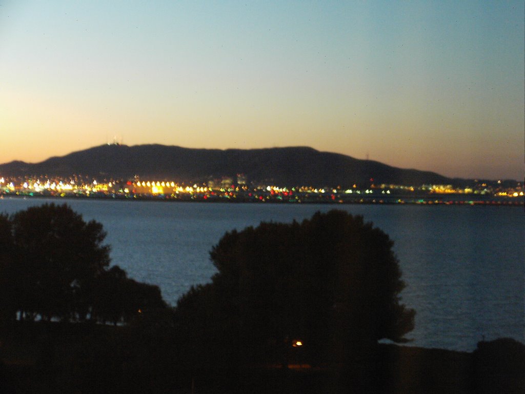 SFO - San Francisco International Airport at Dusk by Latif Shahid