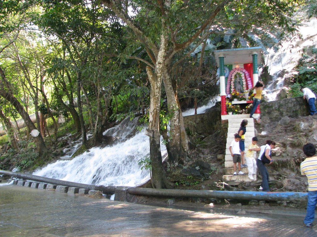 Altar a la Virgen en carretera a Cascada de Micos by Arturo Velez