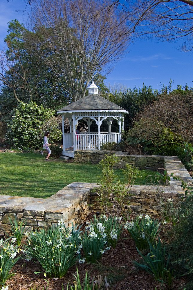 White Garden at Raulston Arboretum by Larry Lamb