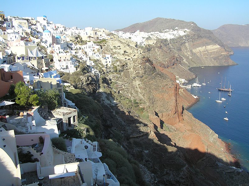 Santorini from Oia, Greece 2005 by stanoscepan