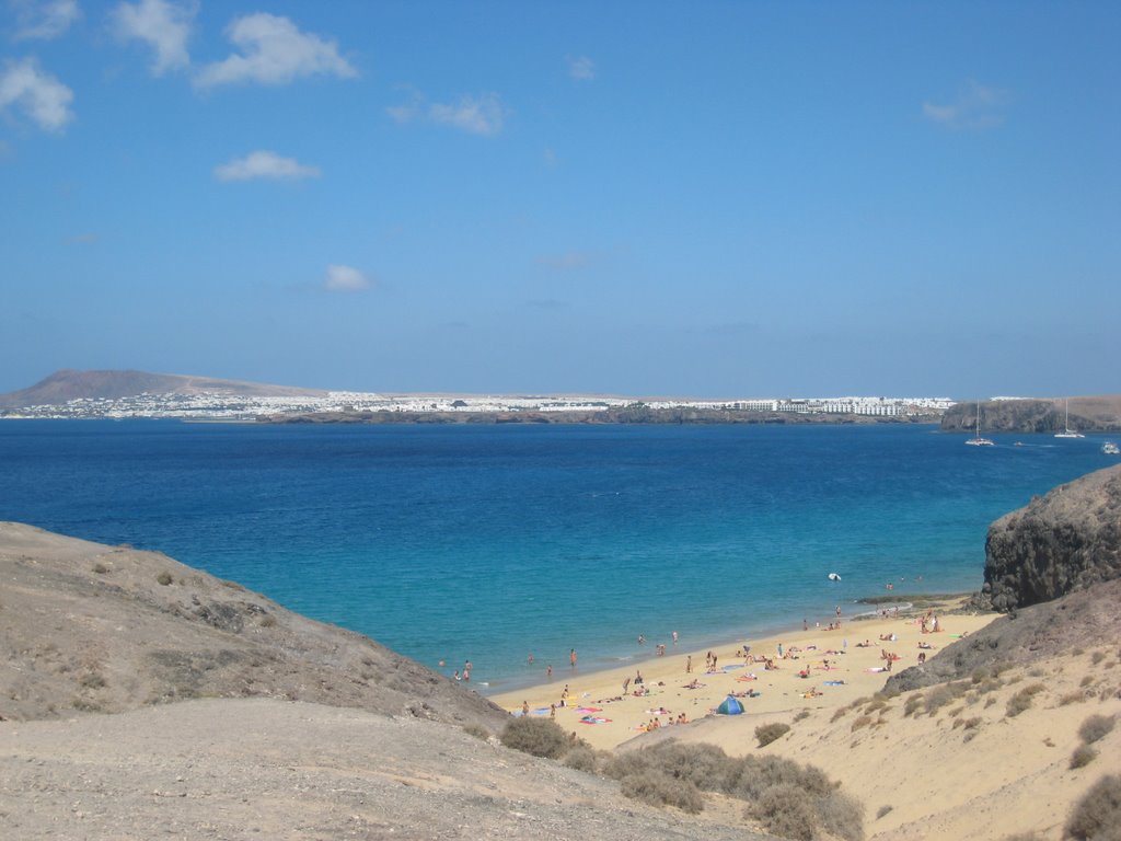 Playa del Papagayo Lanzarote by Valentín Martínez